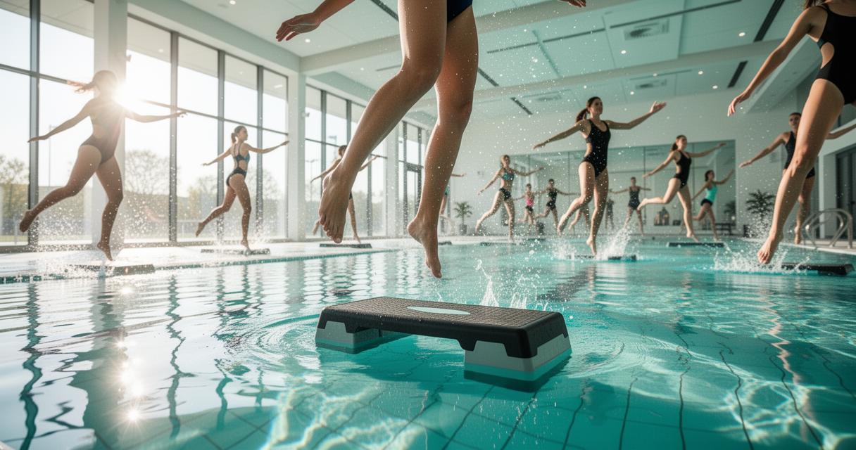 Découvrez le Test Aqua-Step : fitness aquatique et aerobic subaquatique, l’activité idéale pour les seniors actifs
